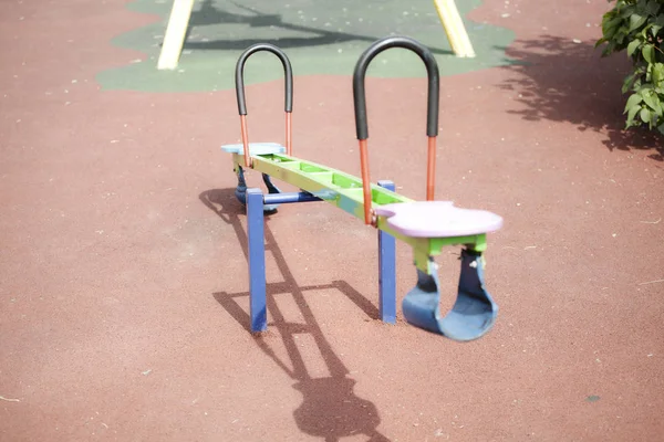 Double swing balancers for children on playground — Stock Photo, Image