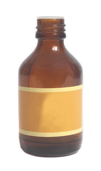 Medycyna brązowy butelka — Zdjęcie stockowe