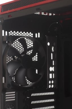 Masaüstü bilgisayar durumda Pc içinde soğutucu Fan yakın çekim