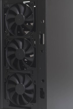 Masaüstü bilgisayar durumda Pc içinde soğutucu Fan yakın çekim