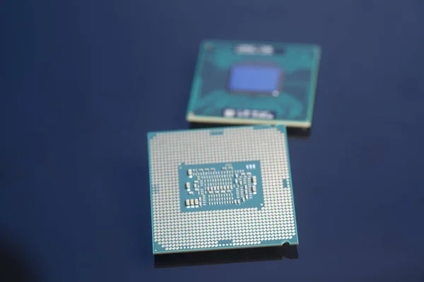 Central processing unit CPU processors microchip — Stock Photo, Image