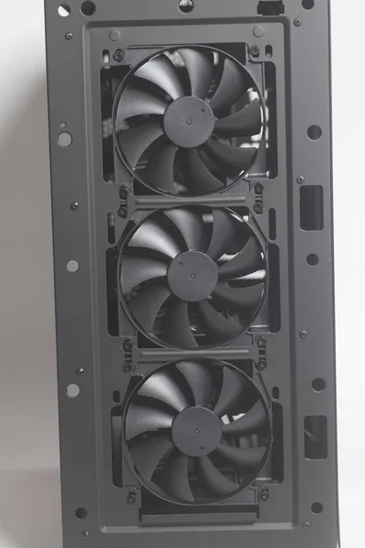Léghűtő ventilátor belül asztali számítógép eset Pc — Stock Fotó