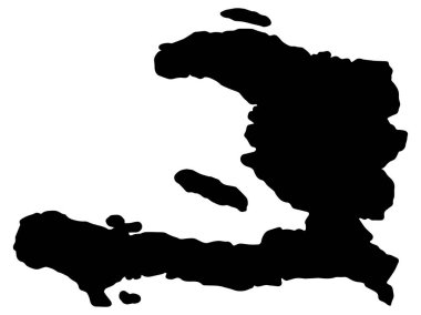 Haiti Harita Vektör illüstrasyonu 10 puan