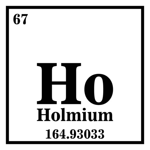 Holmium Tabel Periodik Unsur Vektor gambar eps 10 - Stok Vektor