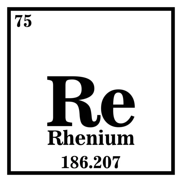 Rhenium Periodiek Systeem van de Elementen Vector illustratie eps 10 — Stockvector