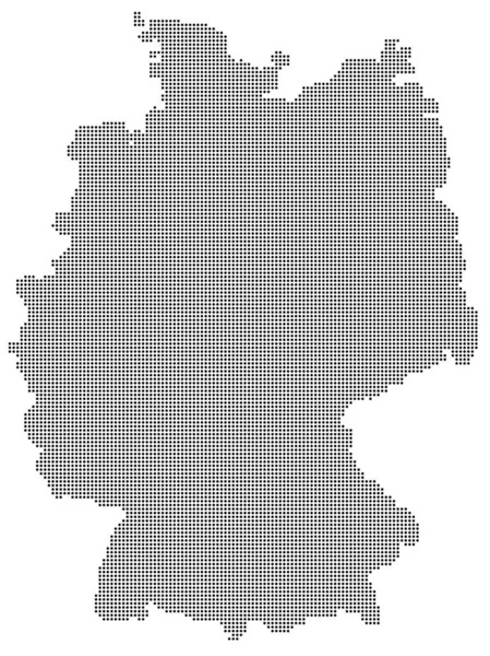 Halftone Allemagne carte vectorielle illustration eps 10 — Image vectorielle