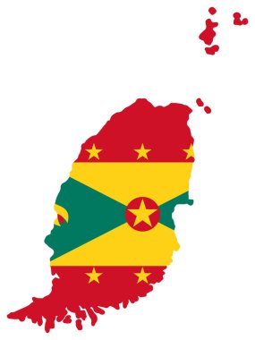 Grenada harita taşıyıcı illüstrasyonu 10 birim