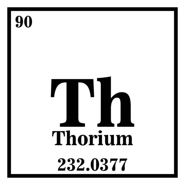 Thorium Periodensystem der Elemente Vektorabbildung Folge 10 — Stockvektor