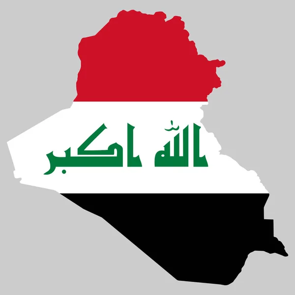 Karte Flagge des Irak Vektor Illustration Folge 10 — Stockvektor