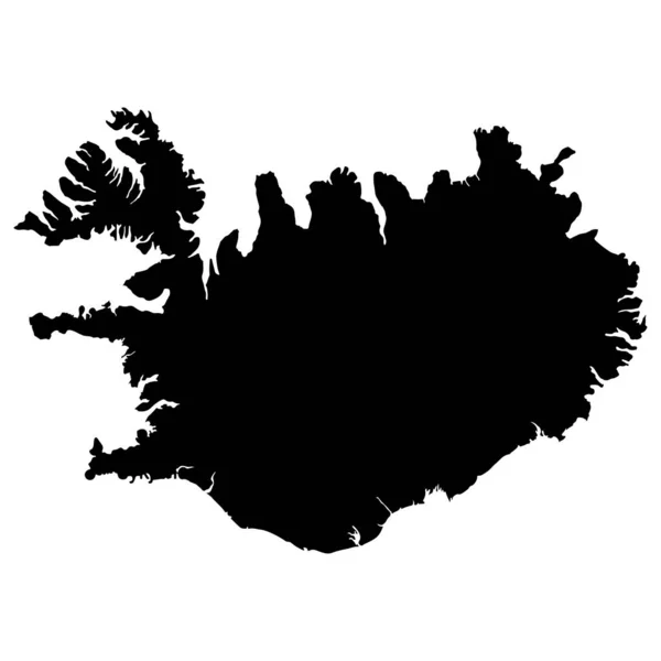 Islande carte Illustration vectorielle Eps 10 — Image vectorielle