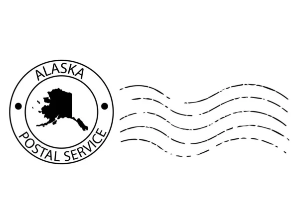 Alaska postzegel Vector illustratie Eps 10 — Stockvector