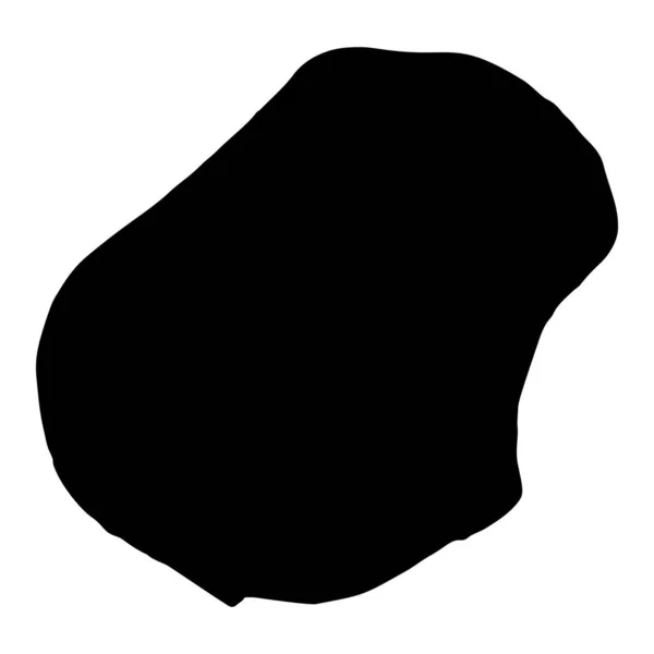 Nauru Carte Silhouette Illustration vectorielle Eps 10 — Image vectorielle