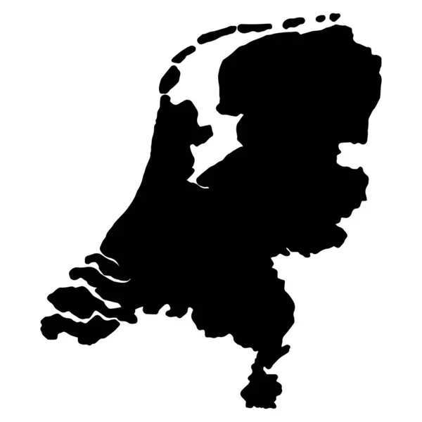 荷兰地图轮廓矢量图解Eps 10 — 图库矢量图片