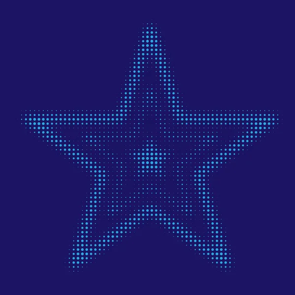 Star Halftone Illustrazione vettoriale Eps 10 — Vettoriale Stock