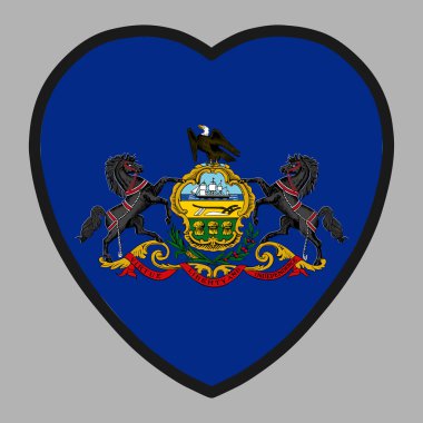 Pensilvanya Kalbinde Bayrak Vektörü