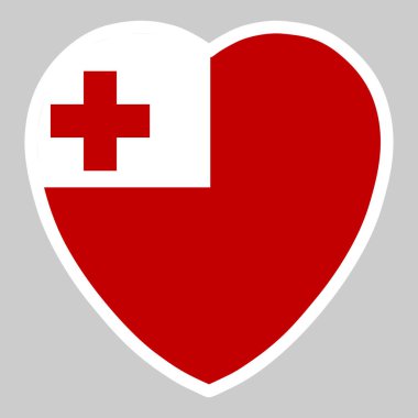 Tonga Kalpli Bayrak Şekil Vektörü illüstrasyonu 10 puan