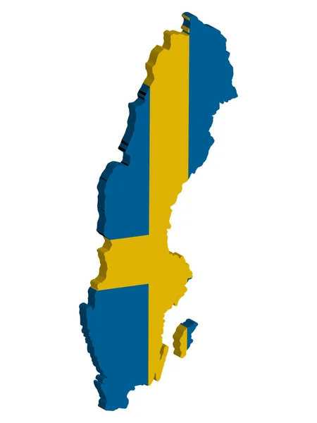 瑞典地图标记向量3d说明10 — 图库矢量图片