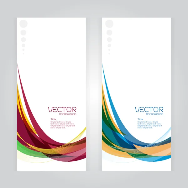 Fond vectoriel Abstrait headercolorful wave whit vector desig — Image vectorielle