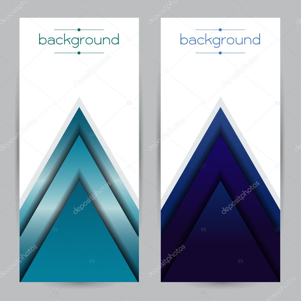 vector Realistic geometrical background blue with triangle Gradi