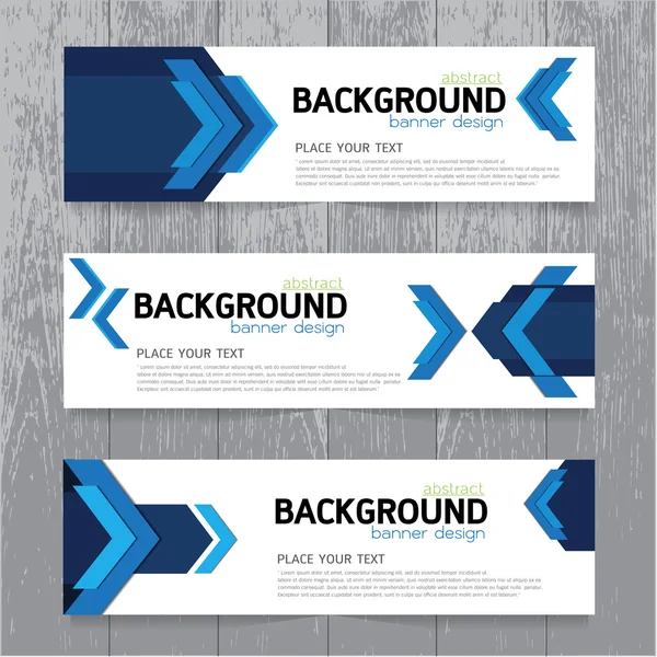 Vector background  banner Collection horizontal business set tem — Stock Vector