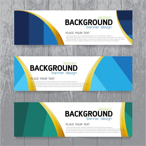 Vector background  banner Collection horizontal business set tem — Stock Vector