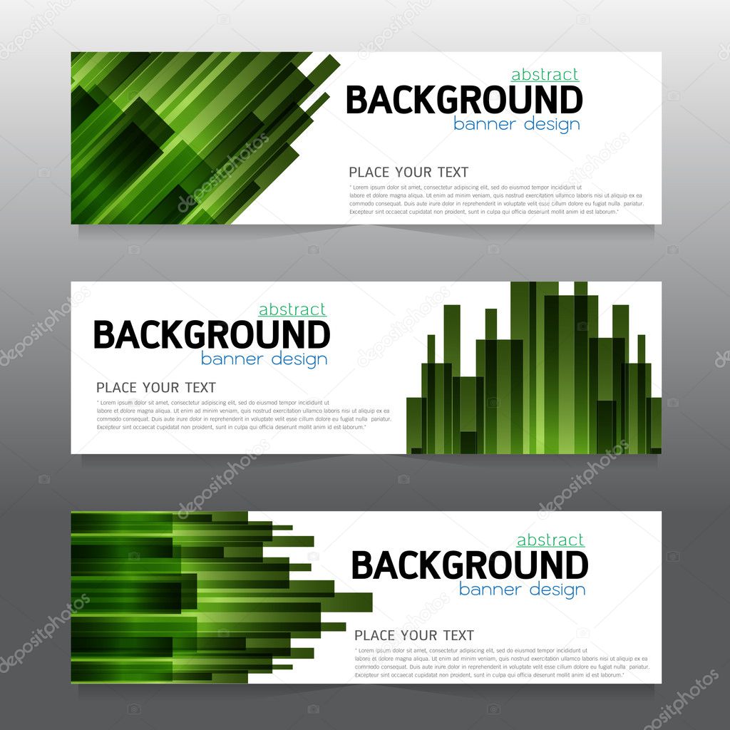 vector background  banner Collection horizontal business set tem