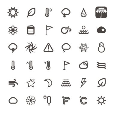 İş, bankacılık, co için ince çizgi simgeler vektör çizim