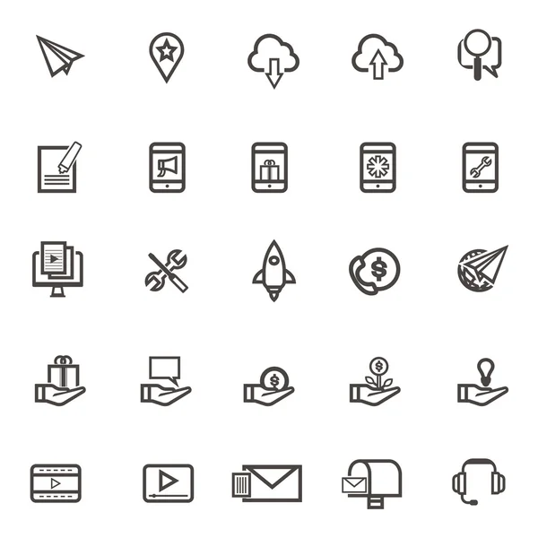 Wektor nowoczesnej komunikacji zestaw ikon wektorowych, graficzny Che Mobile — Wektor stockowy
