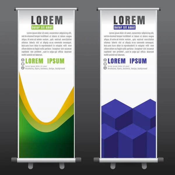 iş broşür afiş afiş tasarım dikey şablonu rulo 