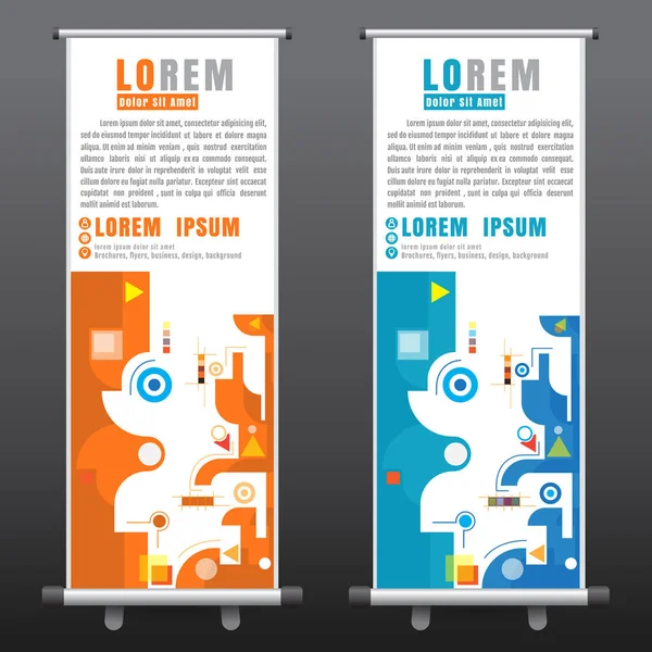 iş broşür afiş afiş tasarım dikey şablonu rulo 