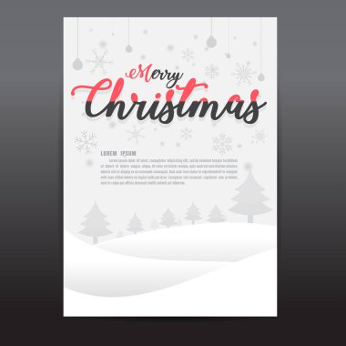 Broşürler, el ilanları, Noel ve yeni yıl partisi yazılı basın. Dini inançları, İsa. Şükran günü zafer. parlayan yıldız. Size mutlu Noeller diliyoruz. Jingle Bell arka plan vektör