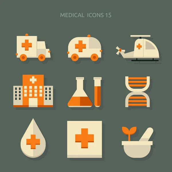 Icono de equipo médico icono de color sobre fondo — Archivo Imágenes Vectoriales