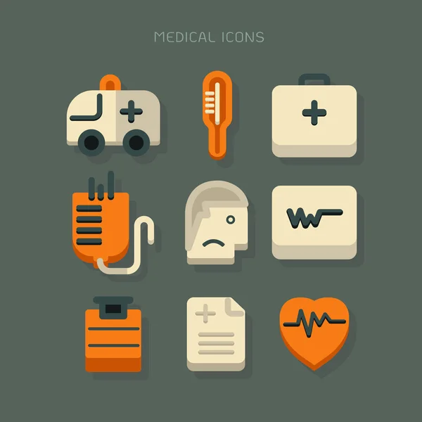 Icon medical equipment icon color on background — Stock Vector