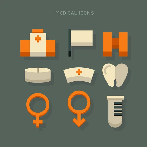 Icono de equipo médico icono de color sobre fondo — Archivo Imágenes Vectoriales