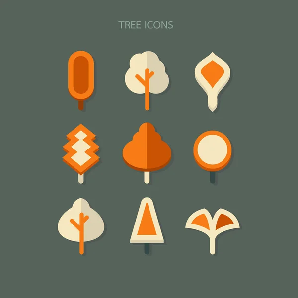 Icono árbol diseño vector en el fondo — Archivo Imágenes Vectoriales