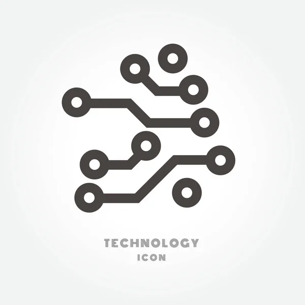 Devre kartı, teknoloji simgesi illüstrasyon izole işareti simgesi