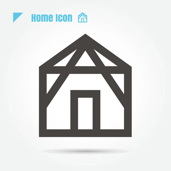 Icône maison mince ligne vectorielle illustration signe symbole mince ligne m — Image vectorielle