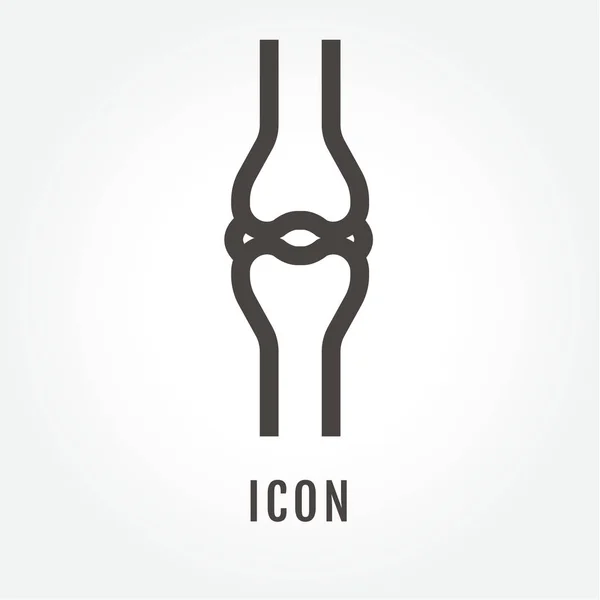 Icône fémur illustration isolé signe symbole mince ligne pour web , — Image vectorielle