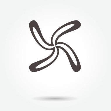 çiçek simgesi. tasarlamak vektör imzala. resimde. Beyaz backgrou