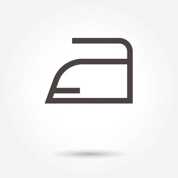 Icono de hierro, elemento web de diseño moderno sobre fondo blanco. logo — Vector de stock