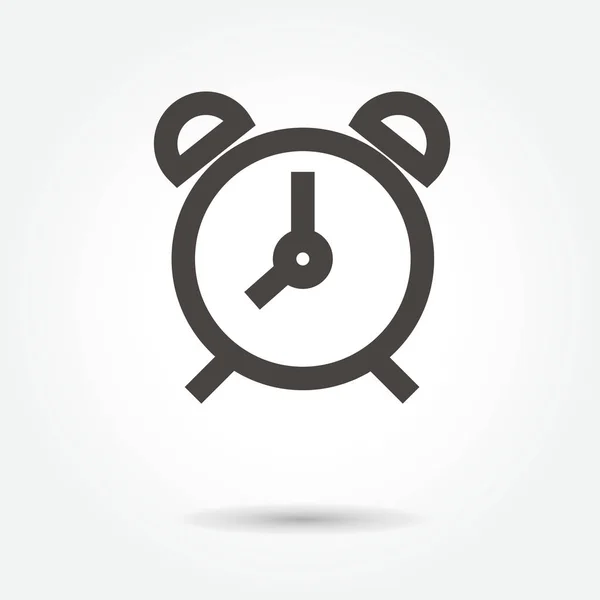 Stolní hodiny ikona vektor na bílém pozadí — Stockový vektor