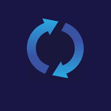 Geri dönüşüm vektör simgesi Web sitesi simgesi. Vektör. Aracı. düğme. sembol. 