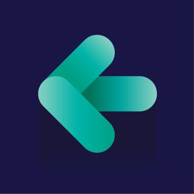 ok simgesi mavi zemin üzerine. Vektör çizim. logosunu görmeniz gerekir. Sembol