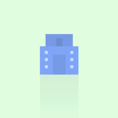 mavi arka plan bina simgesini