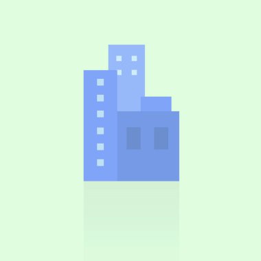 mavi arka plan bina simgesini