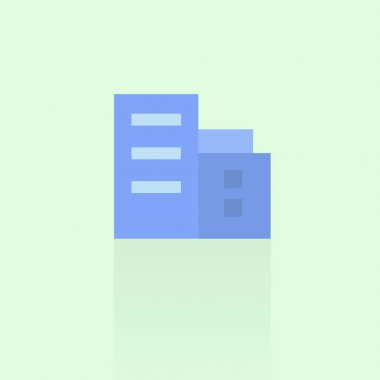 mavi arka plan bina simgesini