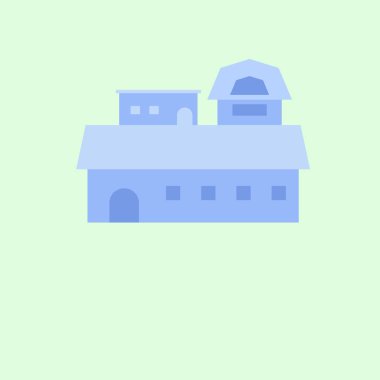 mavi arka plan bina simgesini