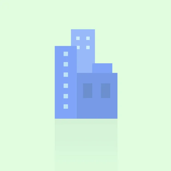 Icono de construcción sobre fondo azul — Vector de stock