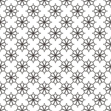 Desen çiçek soyut geometrik duvar kağıdı vektör çizim