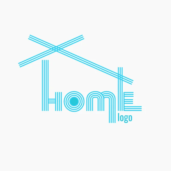 Haus-Logo-Design. auf weißem Hintergrund — Stockvektor